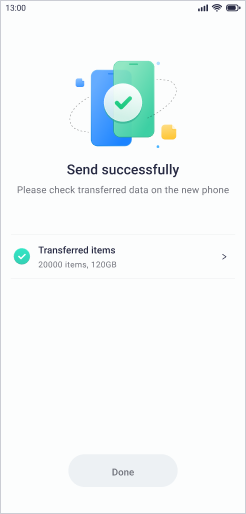 start transferring contacts