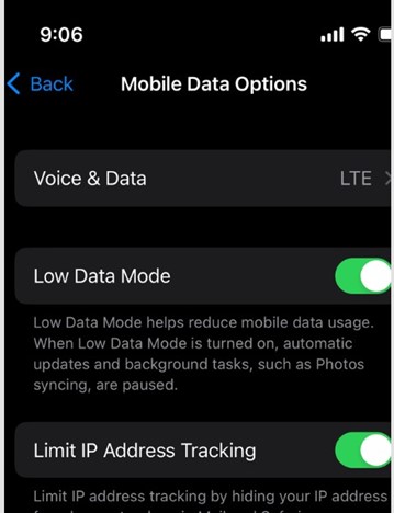 low data mode