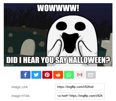 the Halloween meme generated