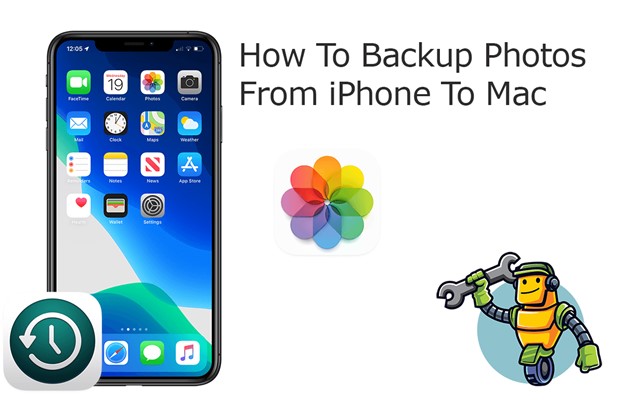 backup delle foto dell'iphone su mac 