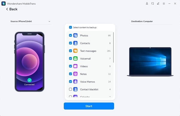 connectez l'iphone ou l'ipad au mac