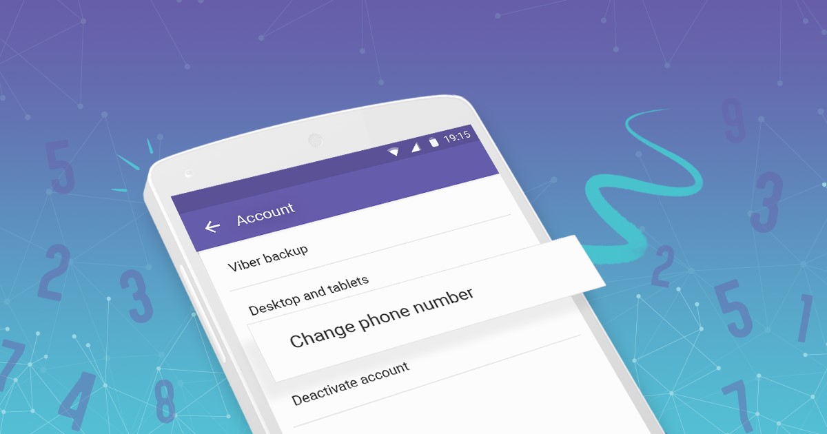 change phone number or password on viber