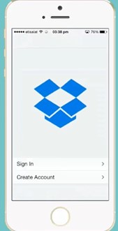 Inicia sesión en Dropbox con tus credenciales