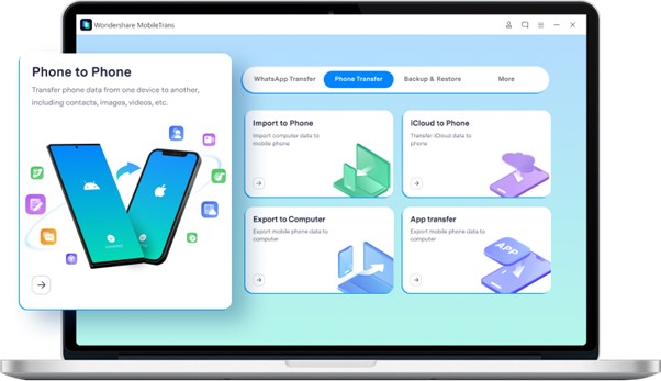 Wondershare MobileTrans - Herramienta de transferencia de datos