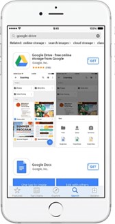 تثبيت google drive على جهاز iPhone XR