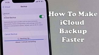 how to make icloud backup faster