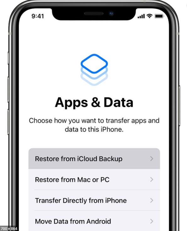 tela de apps e dados no iphone