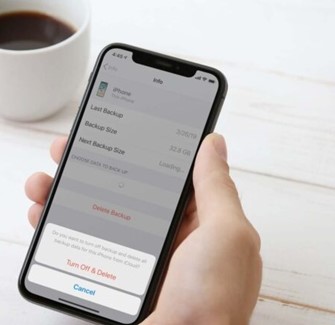 turn off the icloud backup