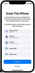 Borrar el iPhone para desactivar la copia de seguridad de iCloud