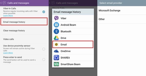 резервное копирование viber на android