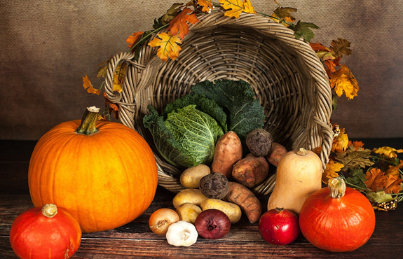 imágenes gratuitas de Acción de Gracias con verduras 