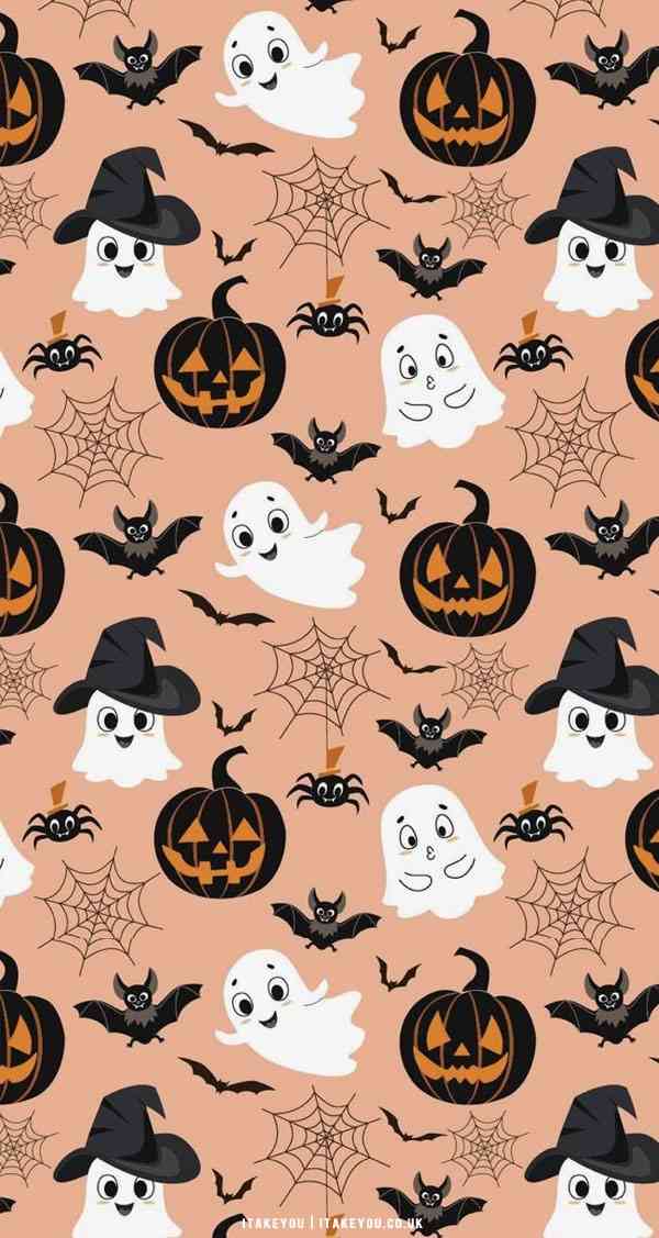 ghost halloween theme background minimal