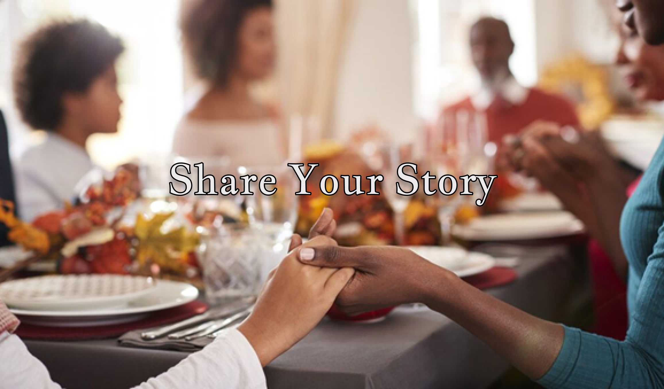 share personal stories in thanksgiving message to clients