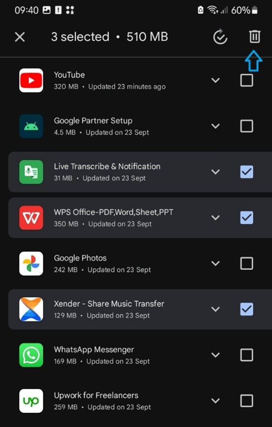 uninstall apps from google play store