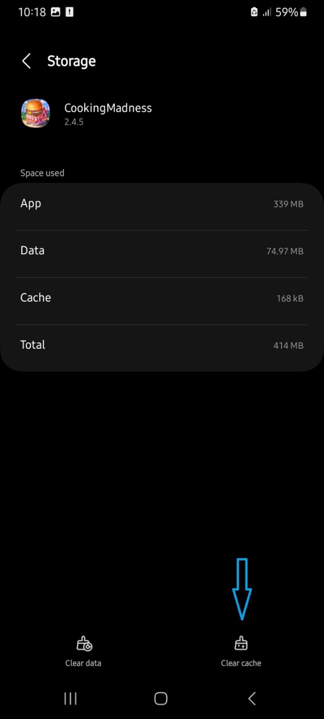 clear cache to free up space on Android phone