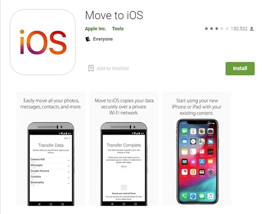 move to ios app download page