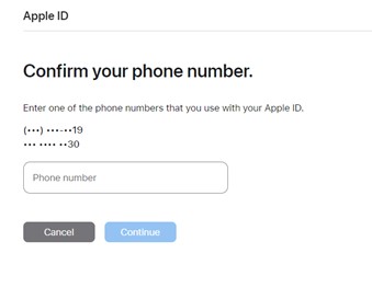 confirm your phone number