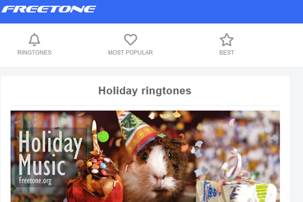  free christmas ringtones from Freetone