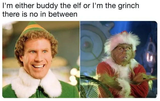 meme de navidad del grinch