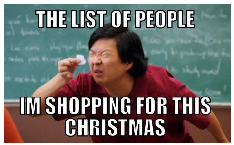 tiny shopping list for christmas