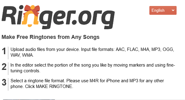 Создатель рингтонов ringer.or