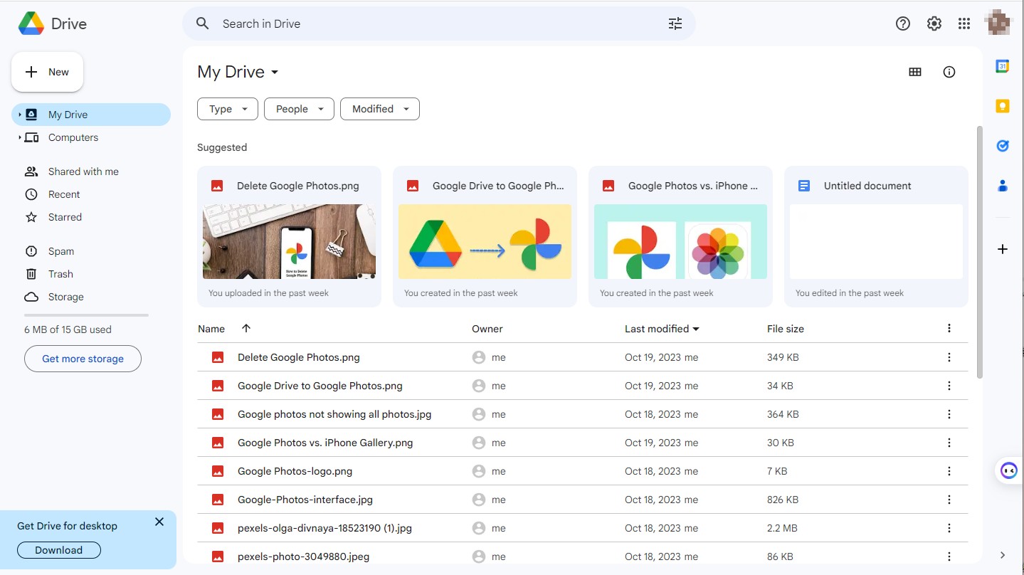 Google Drive can save multiple types of files