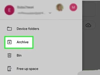 remove archive photos to the main gallery