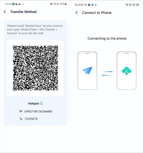 mobiletrans scanner QR code