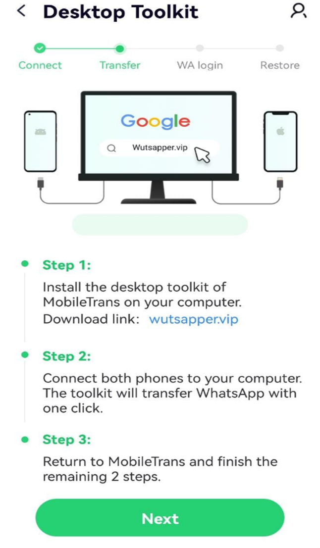 use mobiletrans desktop toolkit