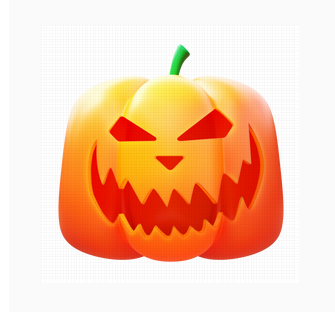  3d halloween calabaza icono