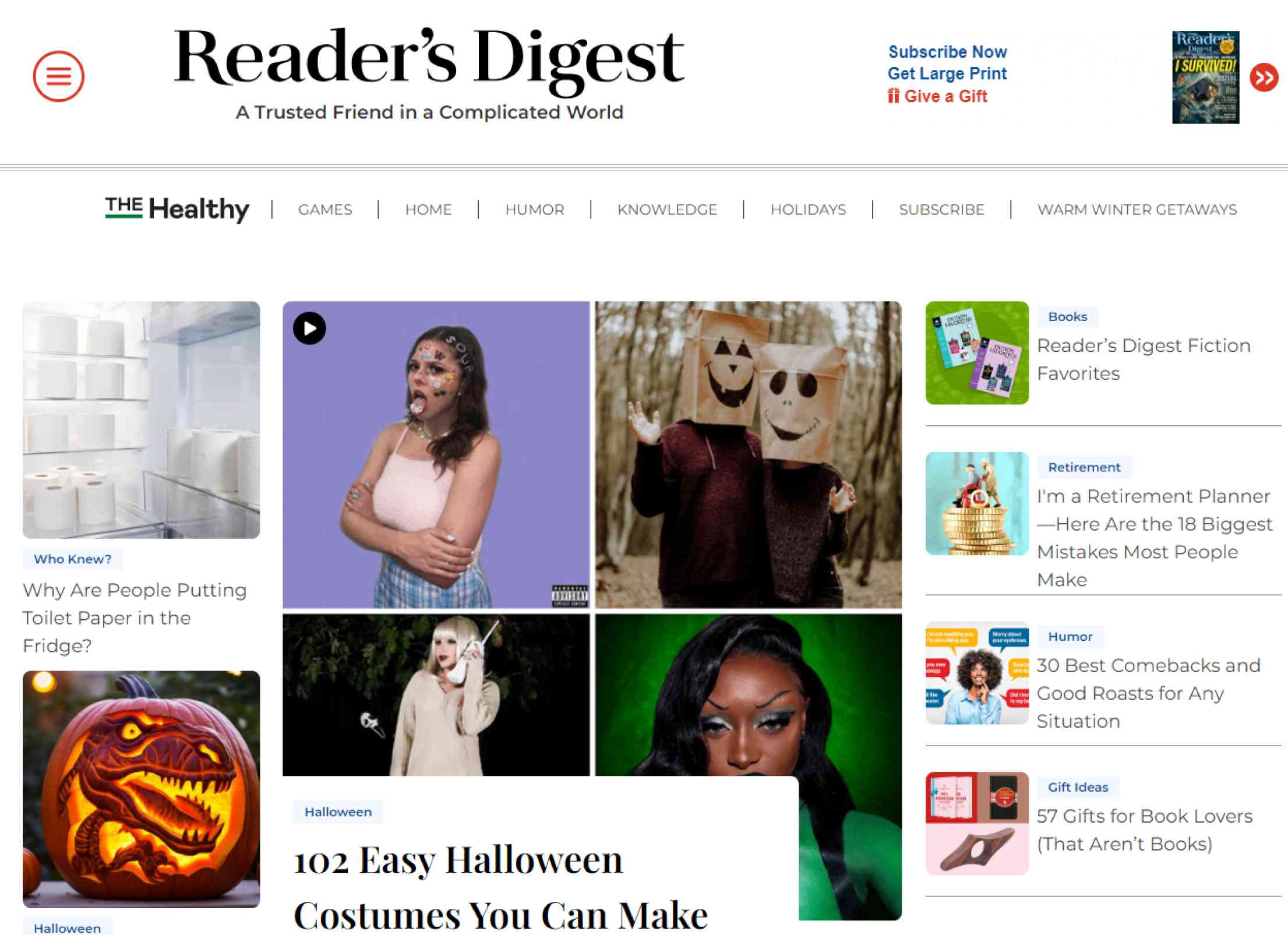 halloween memes in Reader's Digest