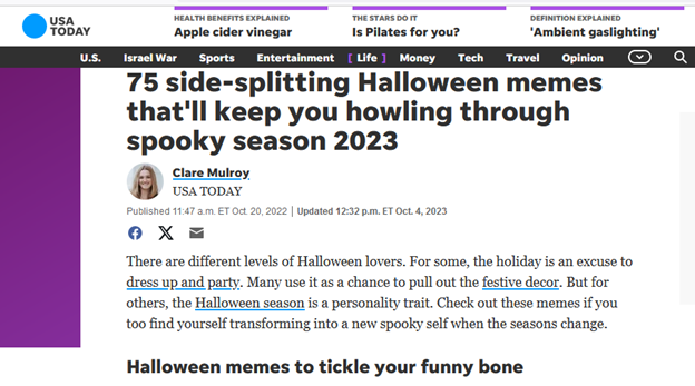 memes de halloween de usatoday