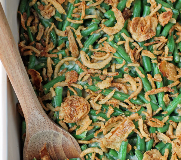 friendsgiving green bean casserole