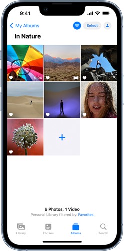 Photos App in iPhone