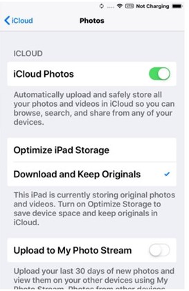 Recursos das Fotos do iCloud