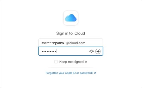 Illustration of iCloud Sign In