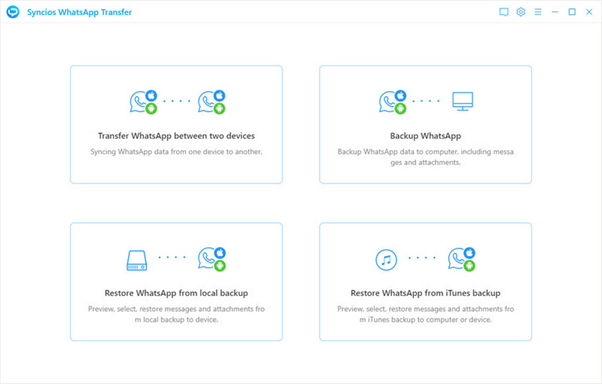 syncios whatsapp transfer 