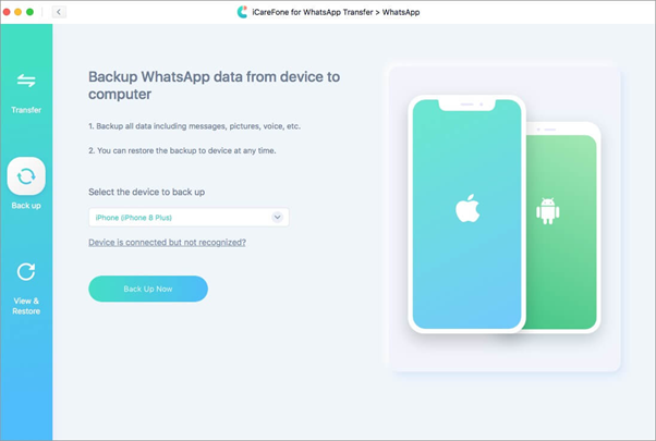 ferramenta icarefone para transferência do whatsapp 