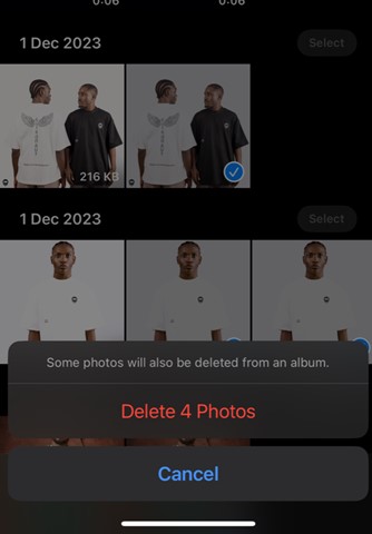 Delete duplicate Photos of iPhone