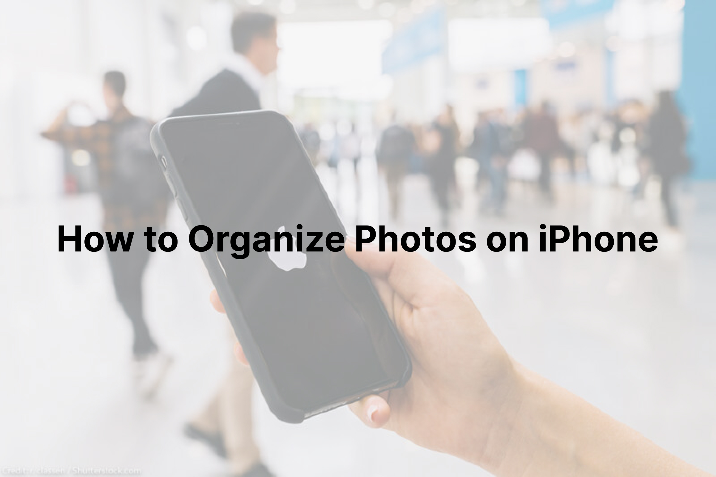 Como organizar fotos no iPhone?