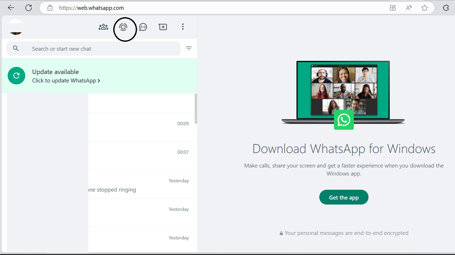 whatsapp web 