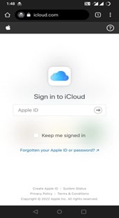 sign into icloud image