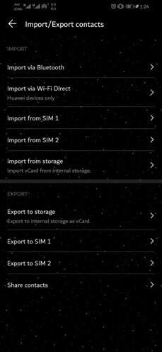 importer ou exporter des contacts sur android