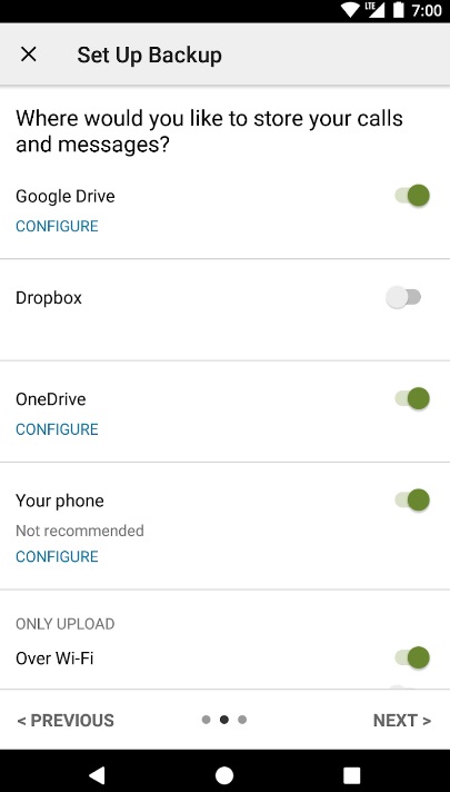 sms back up and restore app google drive sync