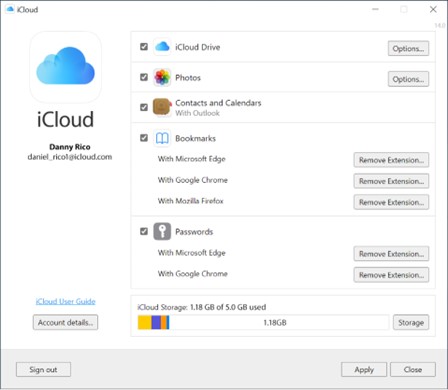 disable iCloud Photos on PC
