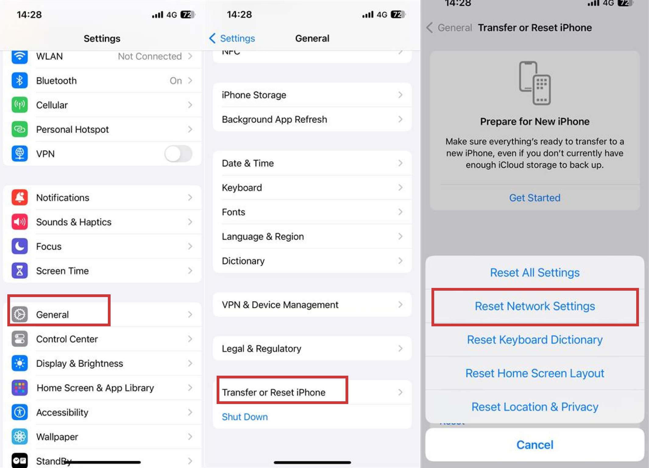 try resetting network settings in reset after you go to general