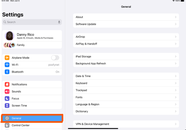 ipad-os-17-configurações-gerais