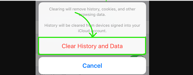 ipados 17 clear history and data