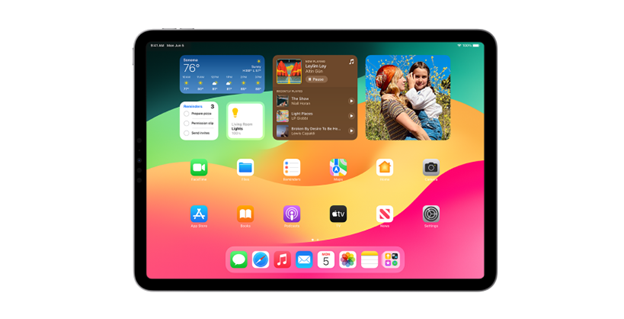 Персонализированный экран iPadOS 17 