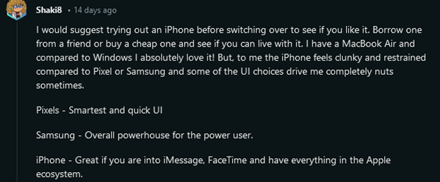  Samsung S24 y iPhone 15 Pro Max discusión reddit